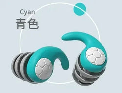 Silicone Noise Cancelling Earplugs Noise Filter Sleep Swimming Waterproof Three Layer Mute Earplugs