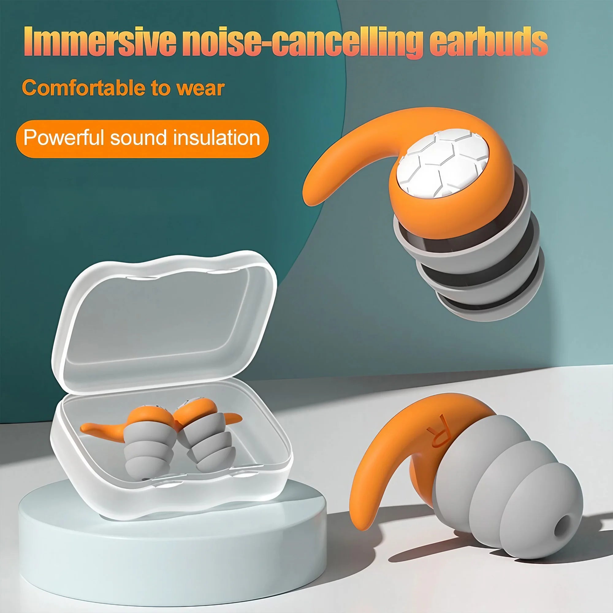 Triple-Layer Noise-Cancelling Earplugs