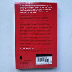 The Subtle Art of Not Giving a F*ck: A Counterintuitive Approach to Living a Good Life by Mark Manson